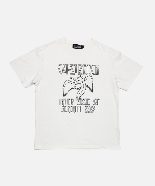 CAT-STRETCH TEE (OFF WHITE)