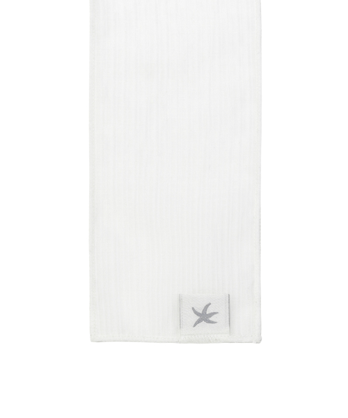 TCM layered chiffon scarf (white)