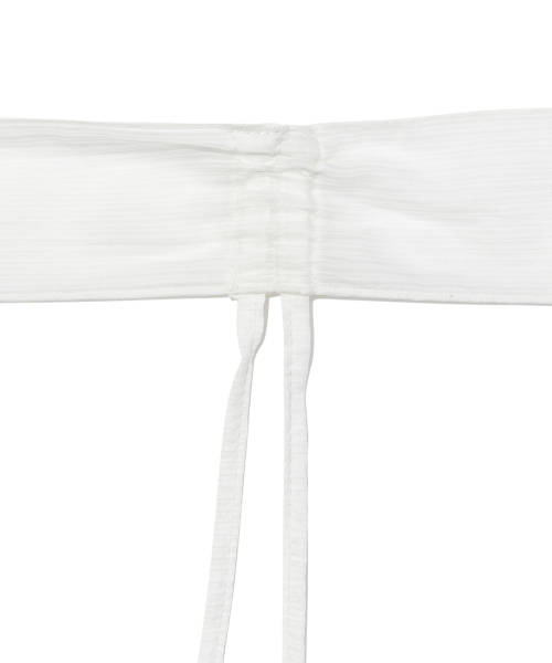 TCM layered chiffon scarf (white)