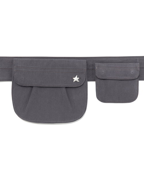 TCM 2-way pocket belt bag (charcoal)