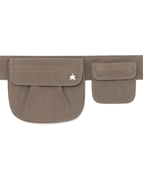 TCM 2-way pocket belt bag (brown)