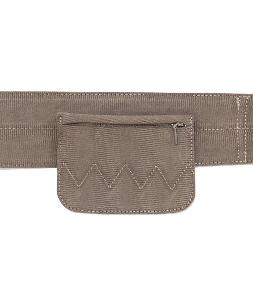 TCM 2-way pocket belt bag (brown)