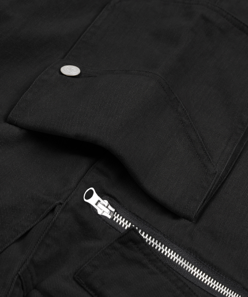 XF013 멀티 카고 포켓 버뮤다 코튼 팬츠 (BLACK)