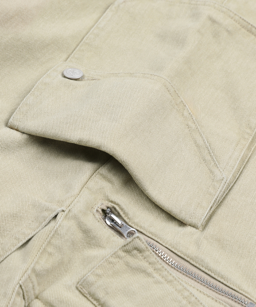 XF013 멀티 카고 포켓 버뮤다 코튼 팬츠 (BEIGE)