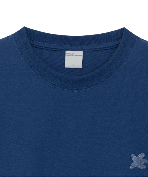 TCM starfish label T (dark navy)