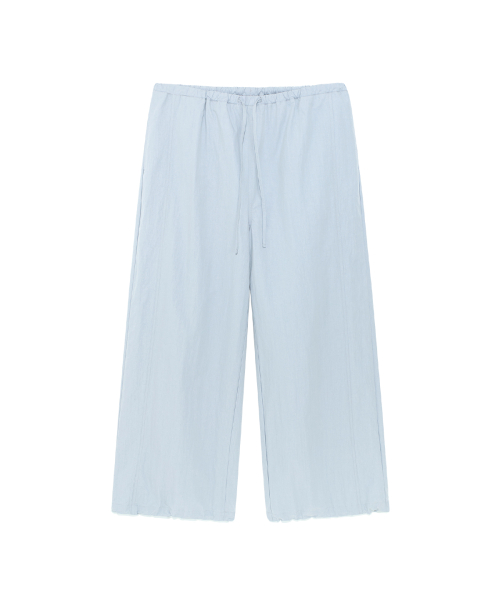 TCM mini logo nylon pants (sky blue)