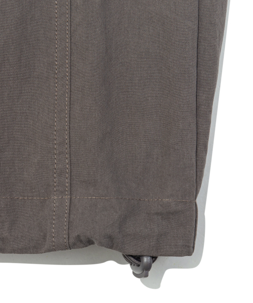 TCM mini logo nylon pants (brown)