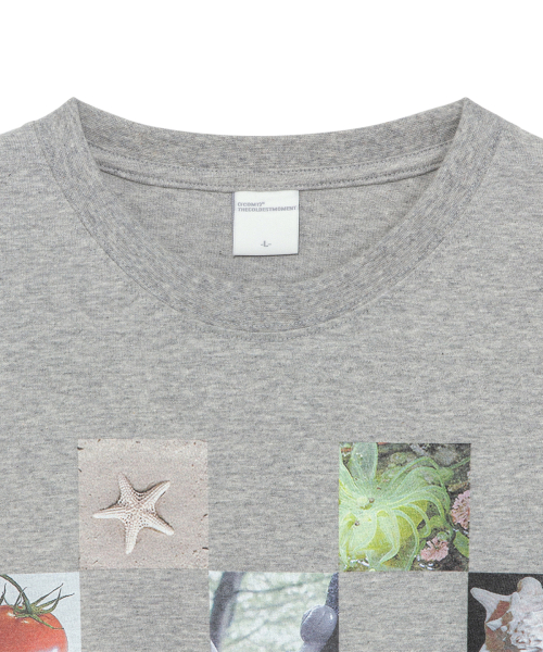 TCM checkboard T (melange grey)