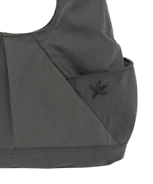 TCM pleated bag (charcoal)