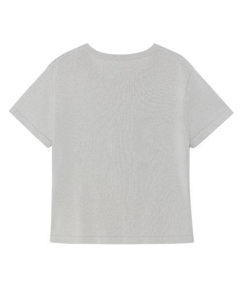 TCM draped half knit cardigan (grey)