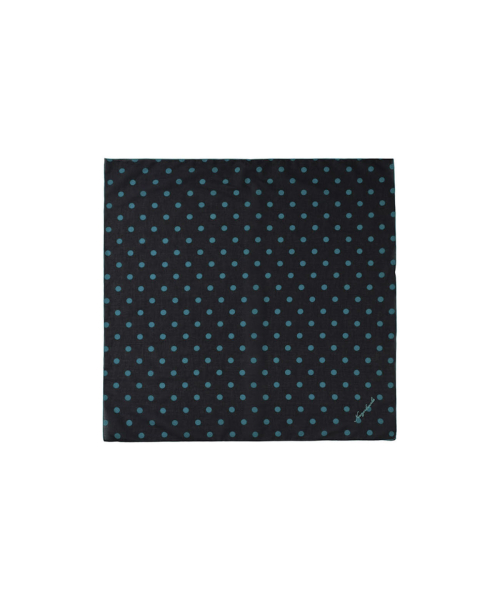 POPPING MINT POLKA DOTS SCARF_BLACK