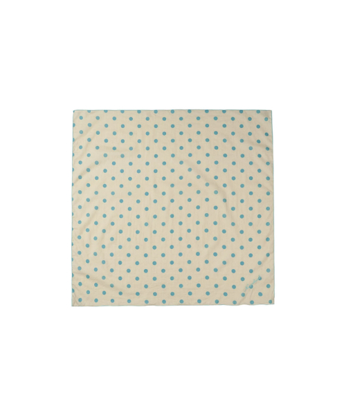 POPPING MINT POLKA DOTS SCARF_BEIGE