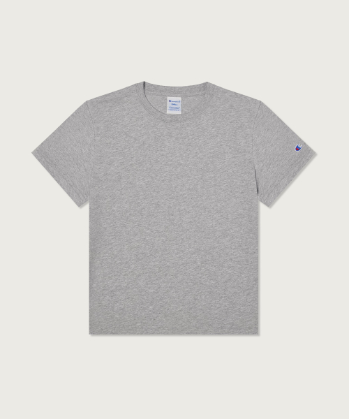 여성 C로고 슬림핏 티셔츠 Grey