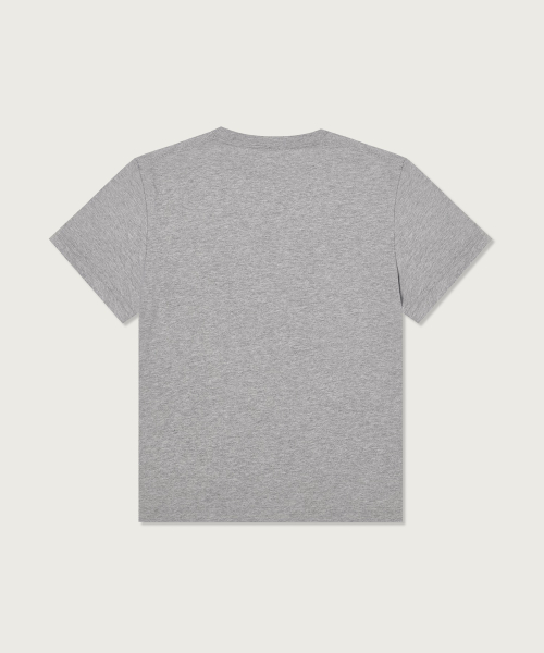 여성 C로고 슬림핏 티셔츠 Grey
