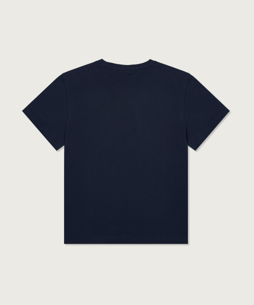 여성 C로고 슬림핏 티셔츠 Navy