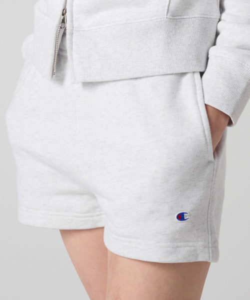여성 C로고 스웨트 쇼츠 Light Grey