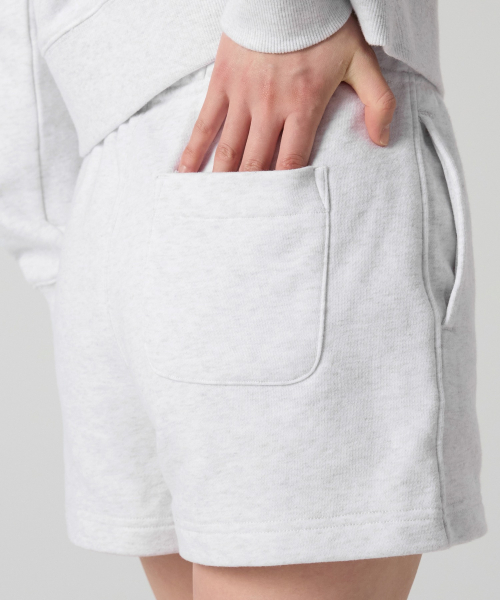 여성 C로고 스웨트 쇼츠 Light Grey