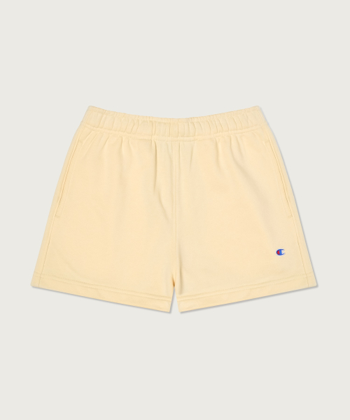 여성 C로고 스웨트 쇼츠 Cream