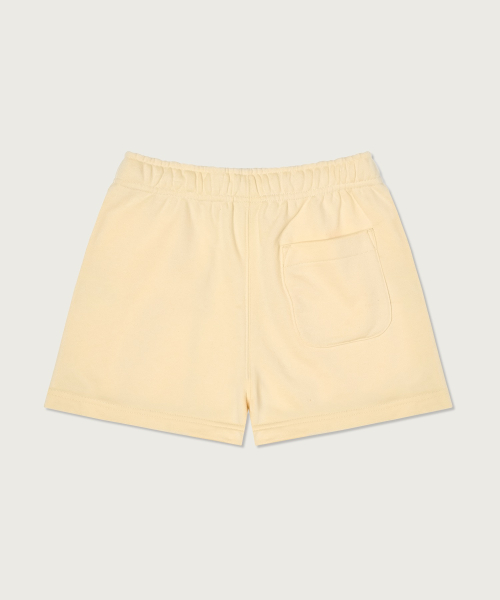 여성 C로고 스웨트 쇼츠 Cream