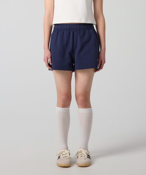 여성 C로고 스웨트 쇼츠 Navy