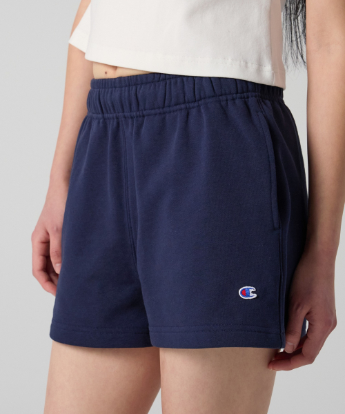 여성 C로고 스웨트 쇼츠 Navy
