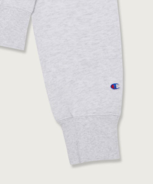 여성 NYC 크롭 후드 집업 Light Grey