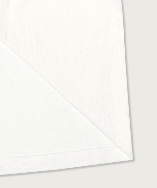 헤리티지 루즈핏 헨리넥 롱슬리브 티셔츠 White