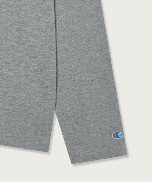 헤리티지 루즈핏 헨리넥 롱슬리브 티셔츠 Grey