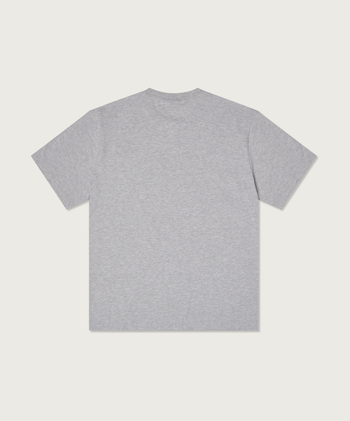 루즈핏 컬리지 티셔츠 Light Grey