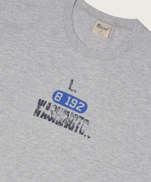 루즈핏 컬리지 티셔츠 Light Grey