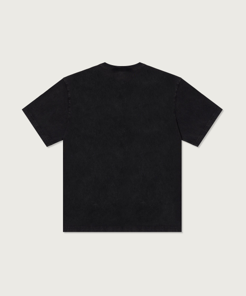 루즈핏 컬리지 티셔츠 Black