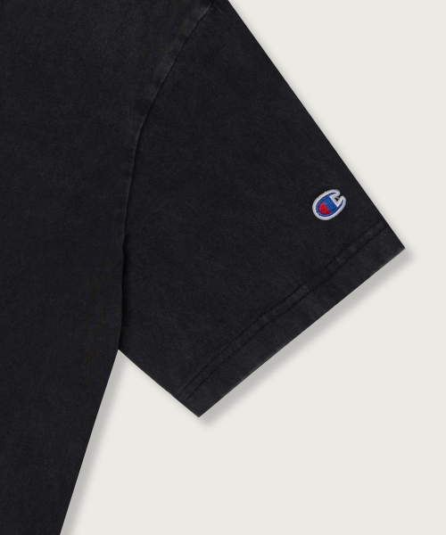 루즈핏 컬리지 티셔츠 Black