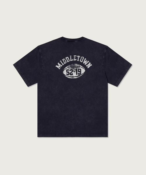 루즈핏 컬리지 티셔츠 Navy