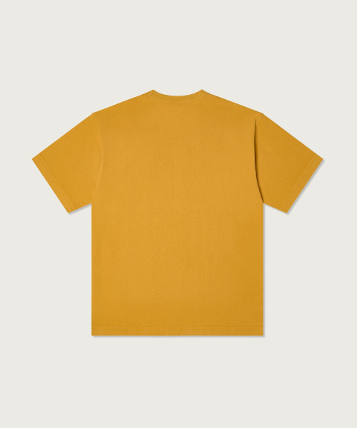 루즈핏 워싱 크루 티셔츠 Yellow
