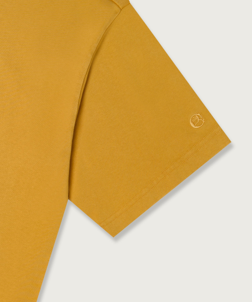 루즈핏 워싱 크루 티셔츠 Yellow