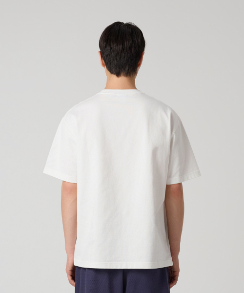 바스켓볼 프린트 티셔츠 White