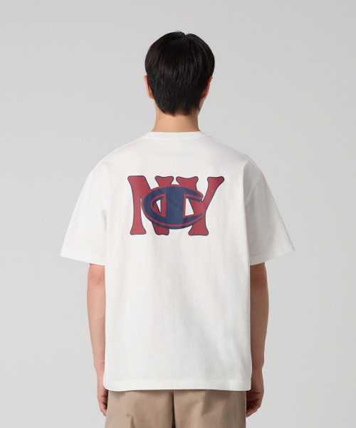 NY C로고 티셔츠 White