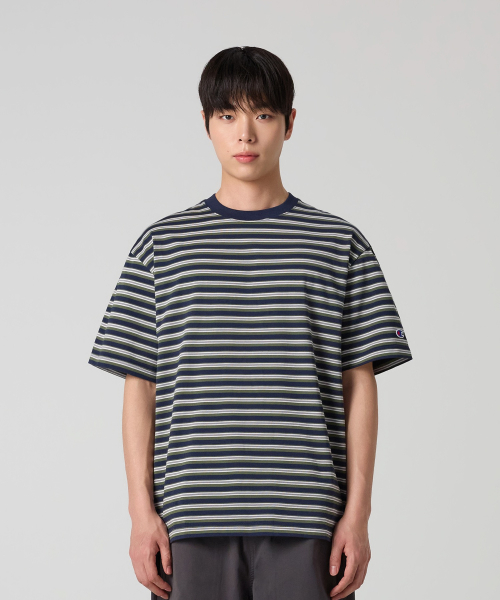 스트라이프 티셔츠 Navy
