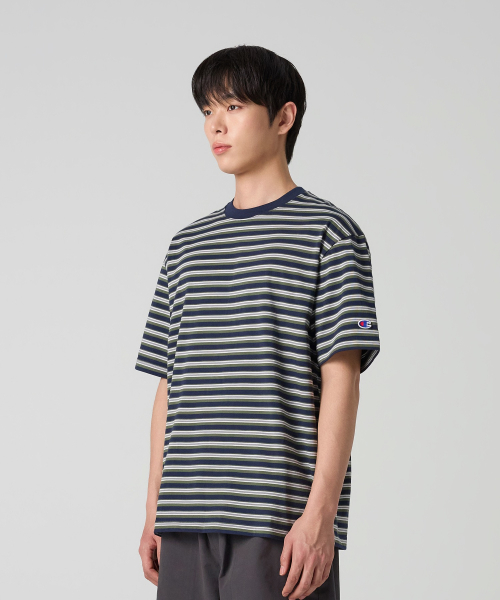 스트라이프 티셔츠 Navy