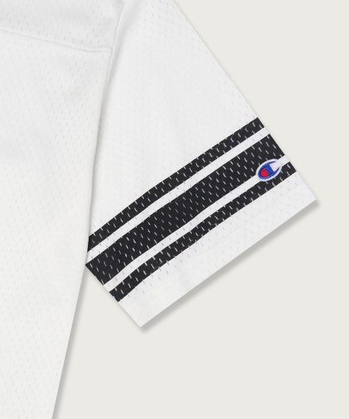 넘버링 메쉬 풋볼 저지 티셔츠 White