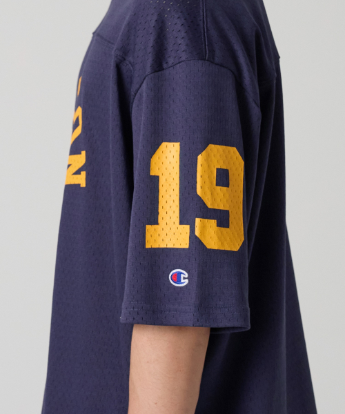 컬리지 메쉬 풋볼 저지 티셔츠 Navy
