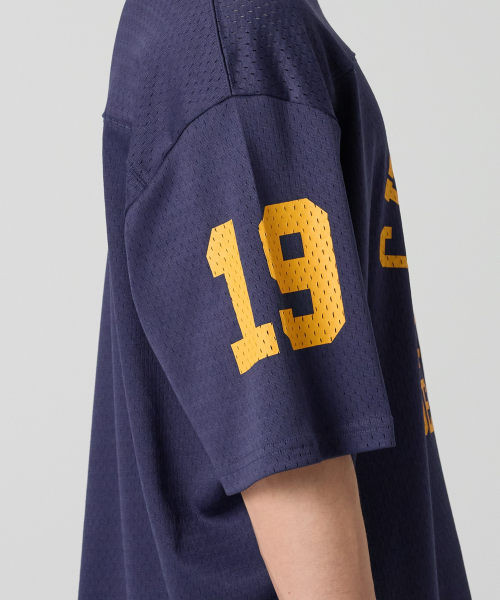 컬리지 메쉬 풋볼 저지 티셔츠 Navy