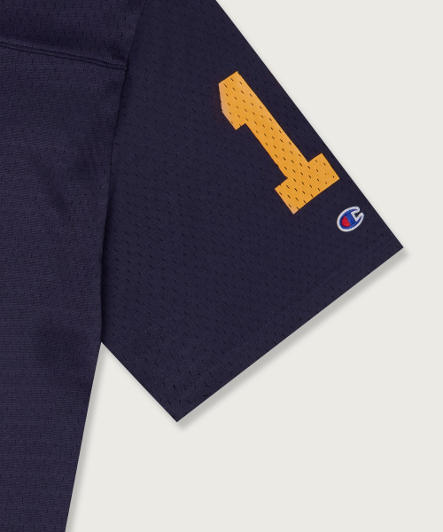 컬리지 메쉬 풋볼 저지 티셔츠 Navy
