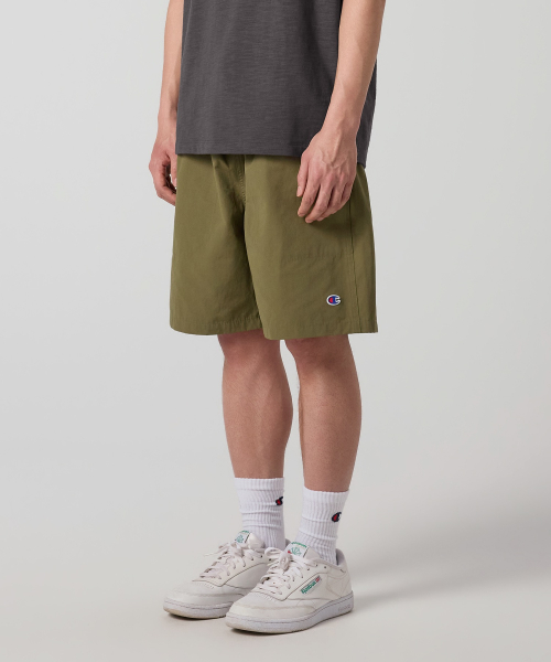 C로고 우븐 쇼츠 Khaki