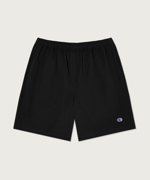C로고 우븐 쇼츠 Black