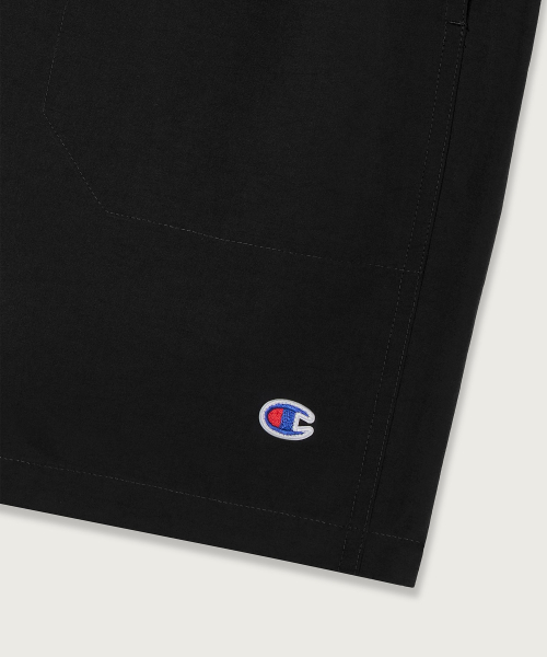 C로고 우븐 쇼츠 Black