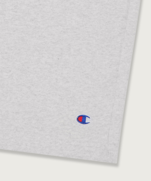 C로고 루즈핏 버뮤다 스웨트 팬츠 Light Grey