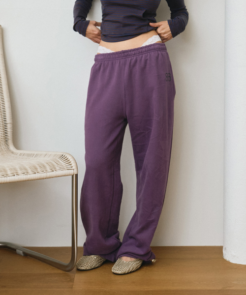 Number Sweatpants (Purple)