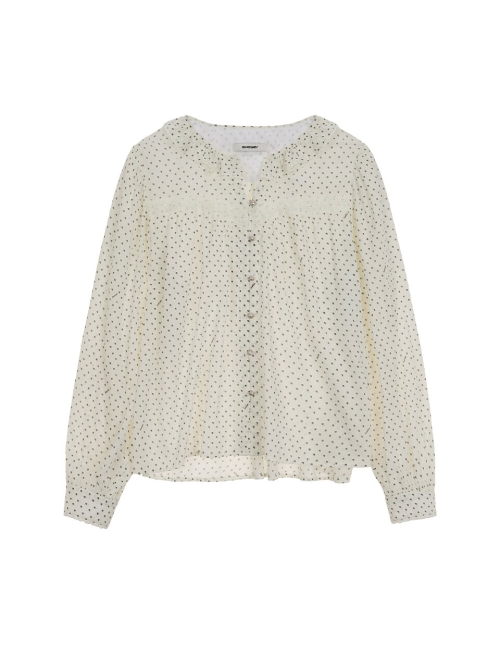 Clover Pattern Ruffle Blouse MU2611BL106M