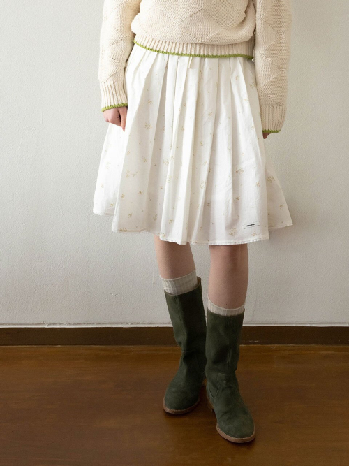 Banding Color-Blocked Flare Skirt MU2611SK101M